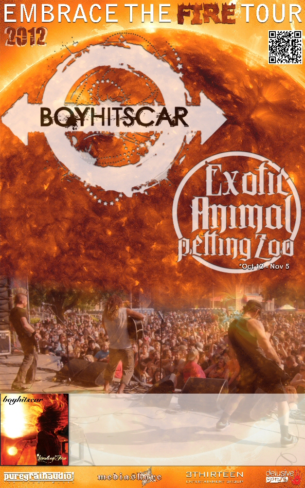 BoyHitsCar_ExoticAnimalPettingZooPoster