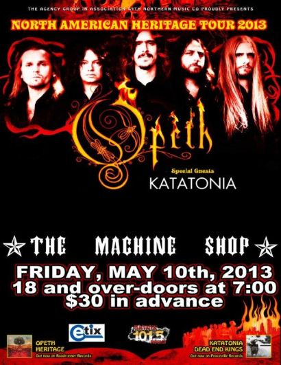 OpethNorthAmericanTourPoster