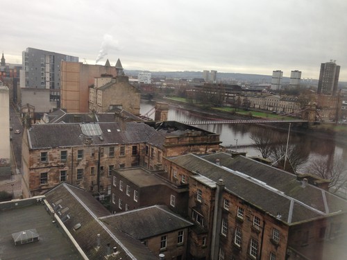 Glasgow seen from our hotel