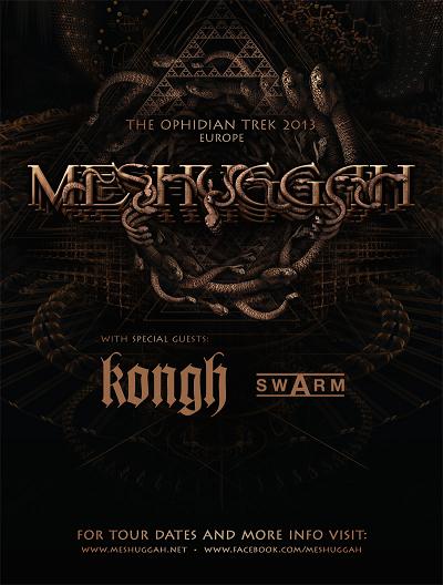 KONGH tour with MESHUGGAH