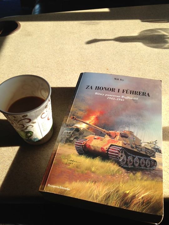 Peter's morning coffee and reading