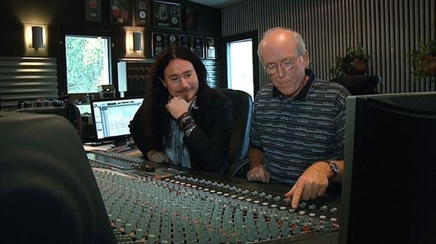 Tuomas Holopainen with Don Rosa in the Studio 