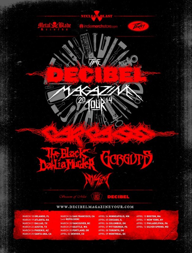 CarcassDecibelMagazineTour