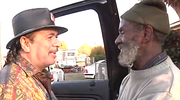 Reunited: Santana and Malone meet again