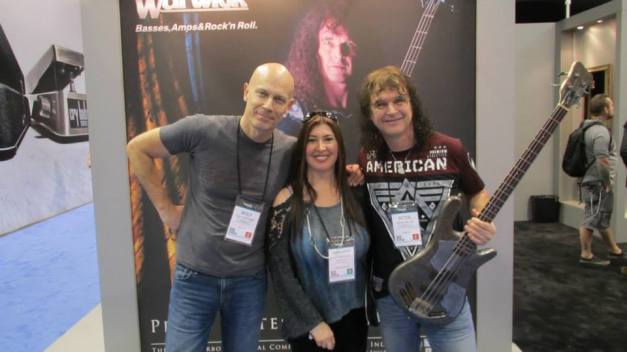Sandy with Wolf Hoffmann and Peter Baltes, ACCEPT