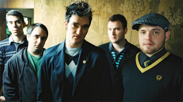 Charges: Steve Klein, right, with New Found Glory