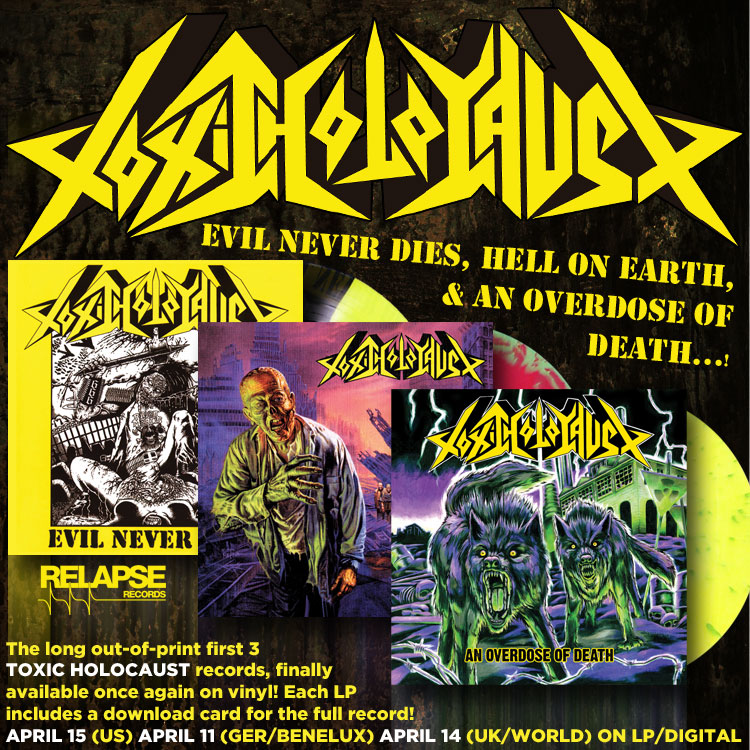 TOXIC HOLOCAUST: Announce Deluxe Vinyl Reissues | Metal Shock