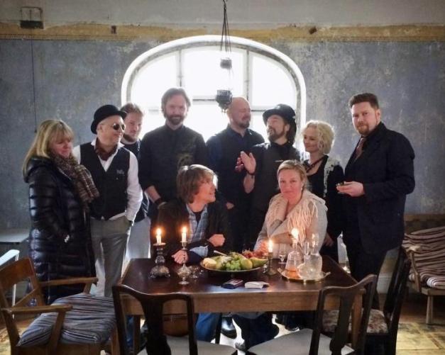 COLORSTONE with actress Sofie Drené and members of the staff at SmartFilm, after wrapping up the filming of “Stone Temple”