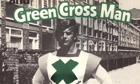 Playing it safe
David Prowse as Green Cross Man in 1977.