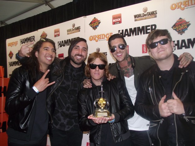 OF MICE & MEN Winners Of 'Breakthrough Artist' Golden God Award 2014