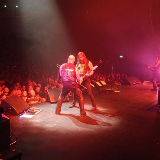 Kerry and Gary on stage in Tilburg (3rd July 2014)