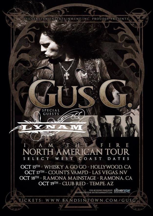 Gus G American Tour 2014