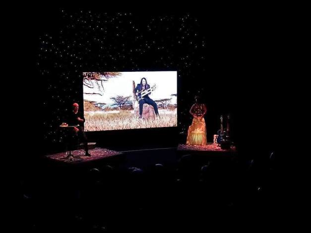 "Malajka" premiere with video at production rehearsal — at Riksteatern/The Swedish National Touring Theatre