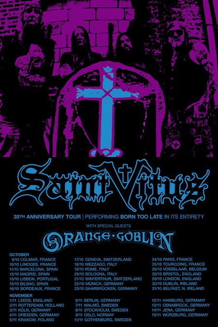 SAINT VITUS europe tour 2014