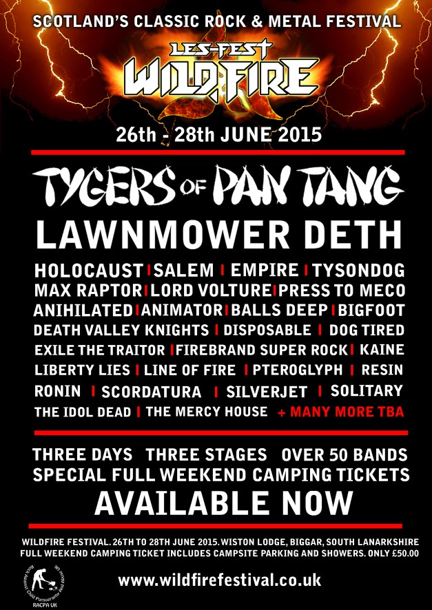 WILDFIRE POSTER band order