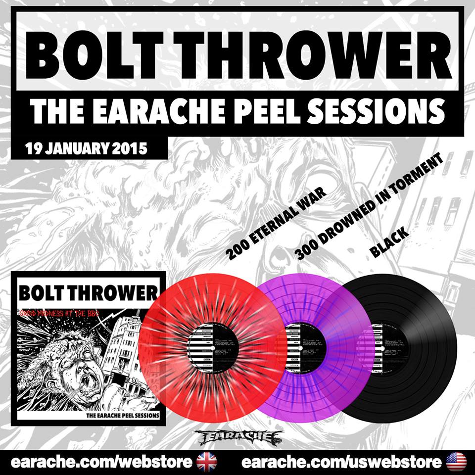 BOLT THROWER: 'The Earache Peel Sessions' Limited Edition Vinyl