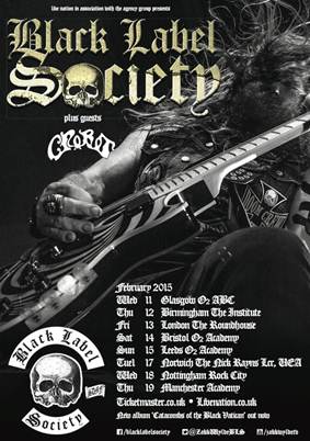Crobot Black Label Society Tour