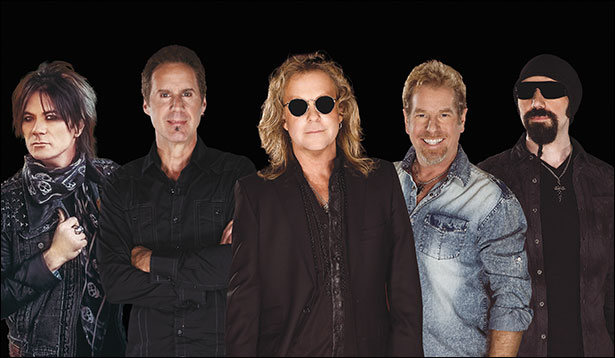 Night Ranger (left to right): Keri Kelli, Kelly Keagy, Jack Blades, Brad Gillis and Eric Levy (Photo courtesy of Night Ranger)