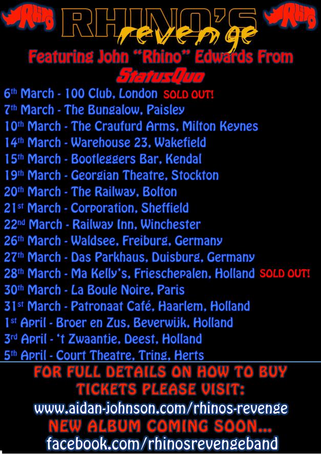 Rhino's Revenge - 2015 Spring Tour