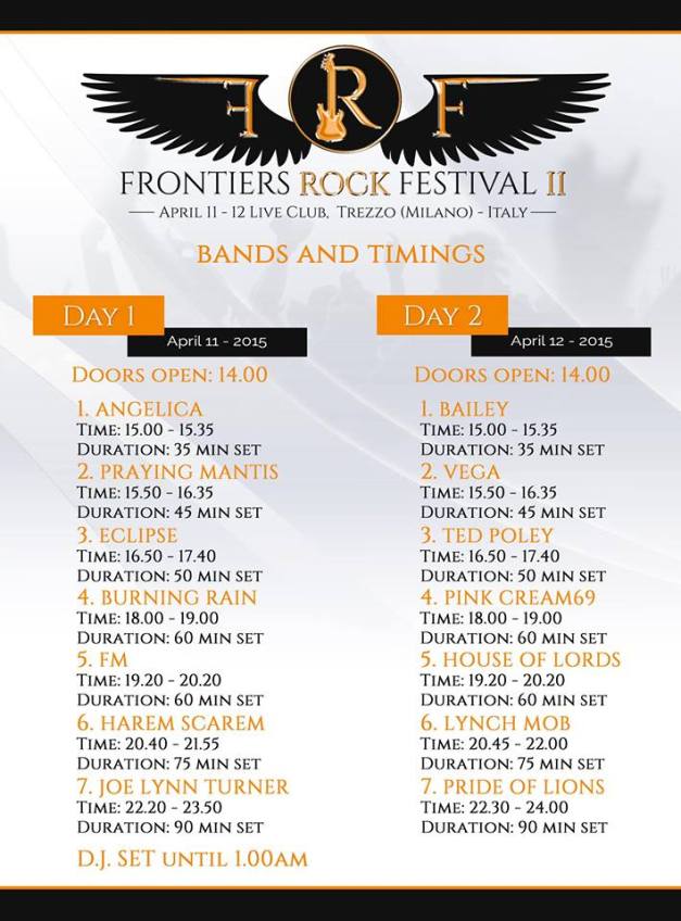 FrontiersRock-schedules