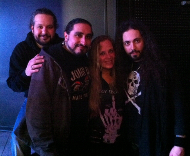 Tarja with Fabrizio Sassi, Alessandro Del Vecchio and Francesco Marras