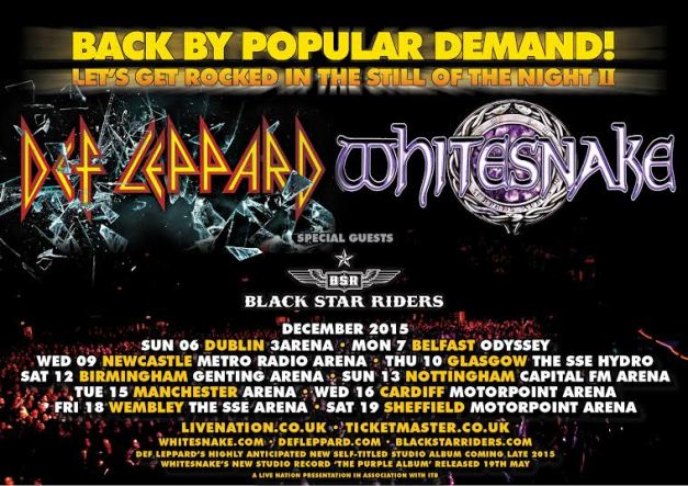 Whitesnake Def Leppard Tour 2015