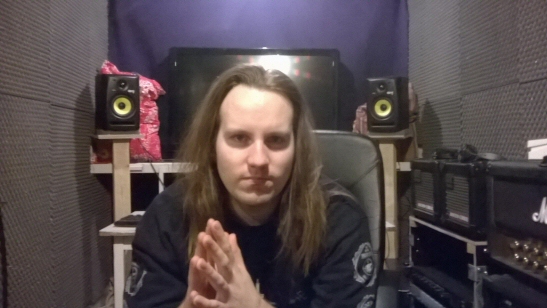Owe Inborr at his studio in Forsby, Finland