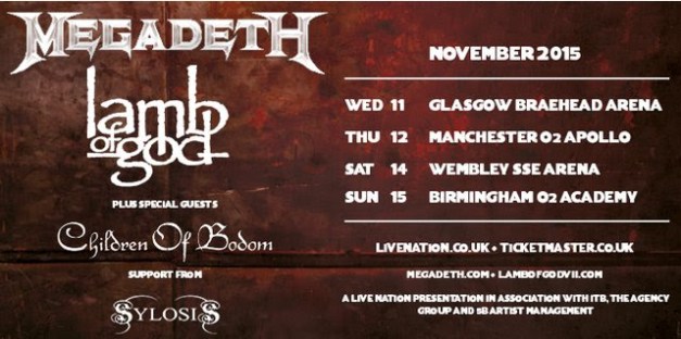 Children Of Bodom UK Tour