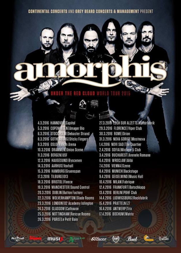 Amorphis European Tour 2016