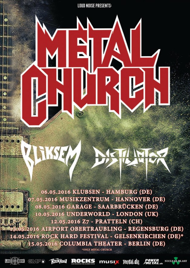Metal Church European Shows 2016