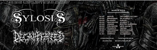 Sylosis Decapitated UK Tour 2016