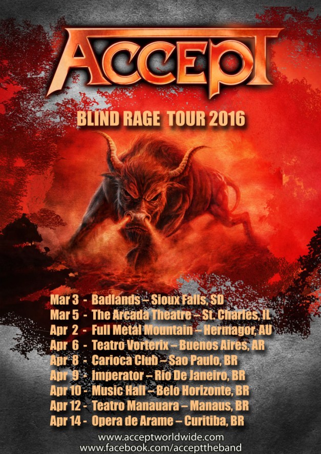 Accept Tour 2016