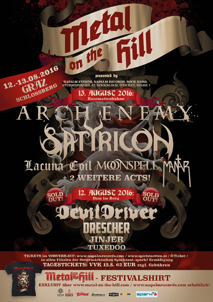 Metal On The Hill Festival Lineup 2016