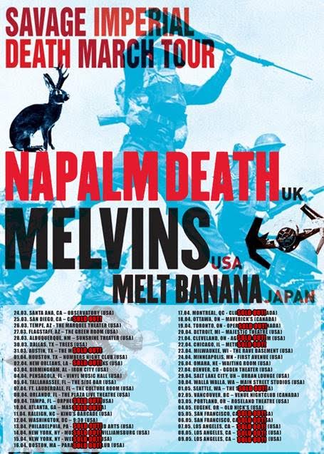 Napalm Death USA Tour 2016