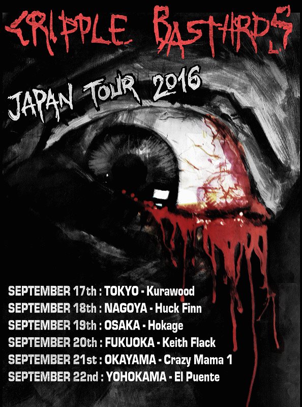 Cripple Bastards Japan Tour 2016