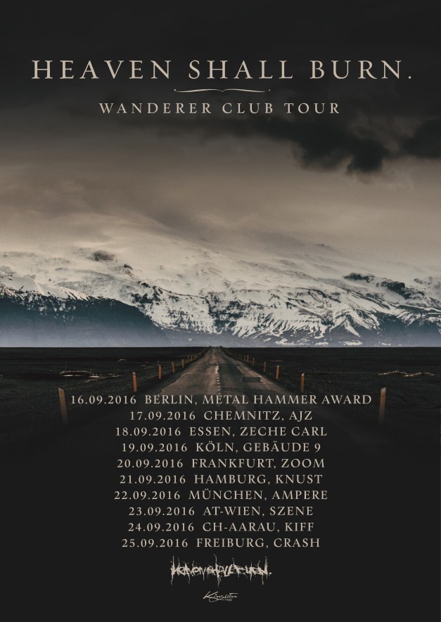 HEAVEN SHALL BURN – announce “Wanderer Club Tour”
