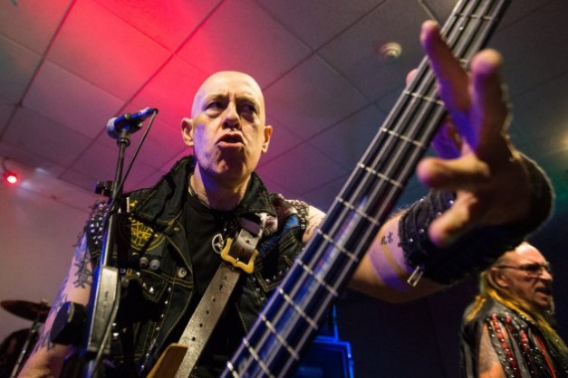 [Photo by Ben Stas / Sommerville show June 2, 2016 - see the whole photogallery here: http://www.invisibleoranges.com/venom-inc-live-at-somerville-mas-once-ballroom/#photogallery-4=1]