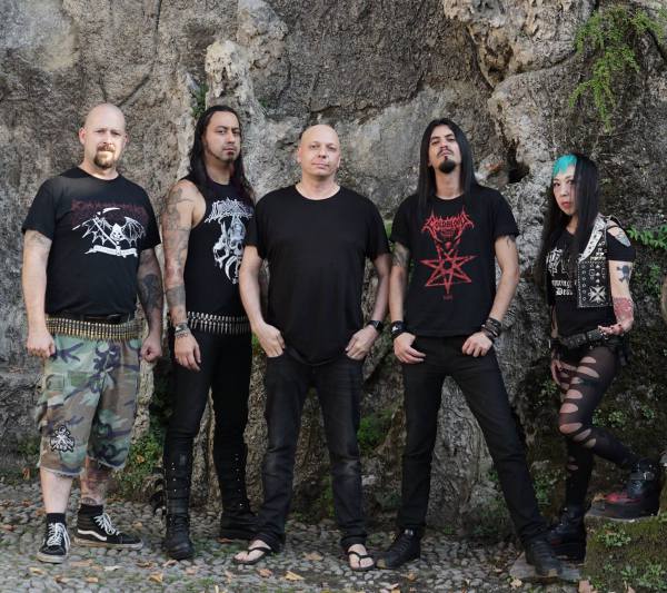 NERVOCHAOS with the Producer Alex Azzali, in the city of Blevio, at the Alpha & Omega Studio