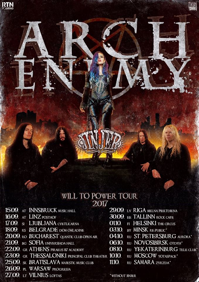 ARCH ENEMY: Announce New Album “Will To Power”, Tour Dates For