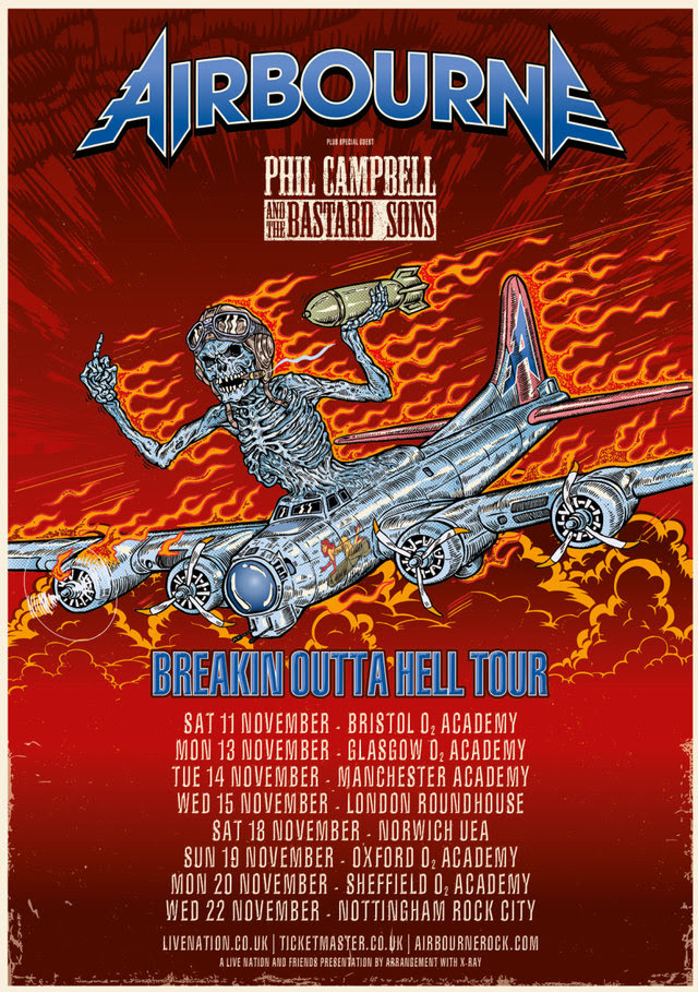 Airbourne Tour Poster 2017