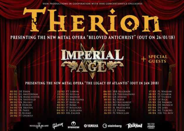 Therion Metal Opera Tour 2018