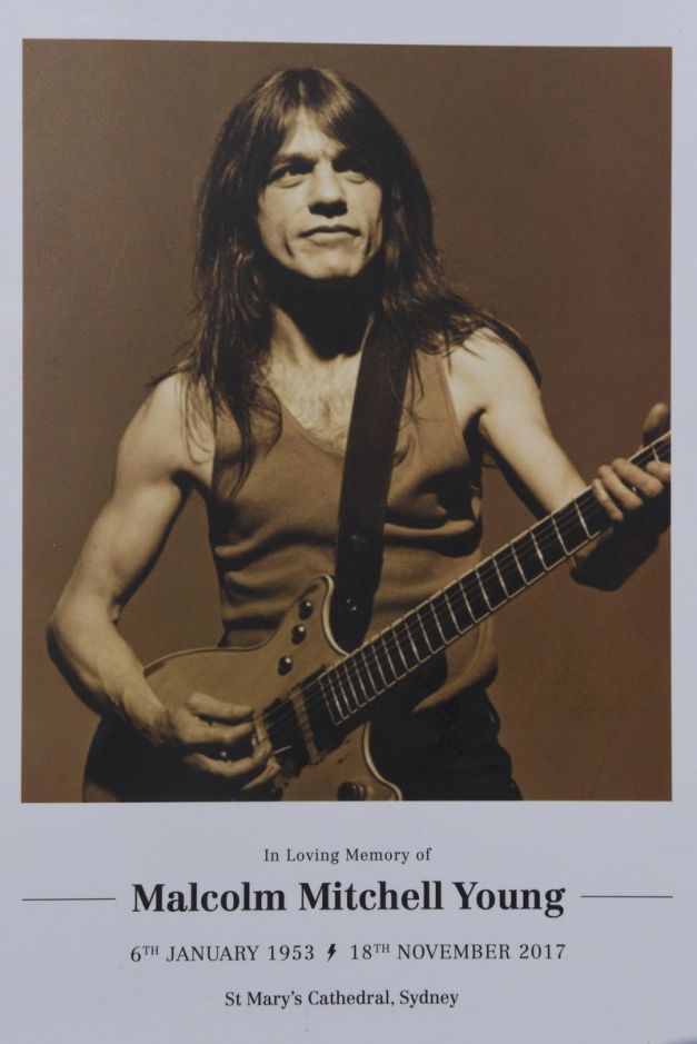 Malcolm Young Funeral Programme