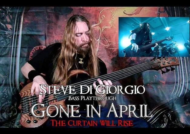 GONE IN APRIL Release The Curtain Will Rise bass playthrough Video