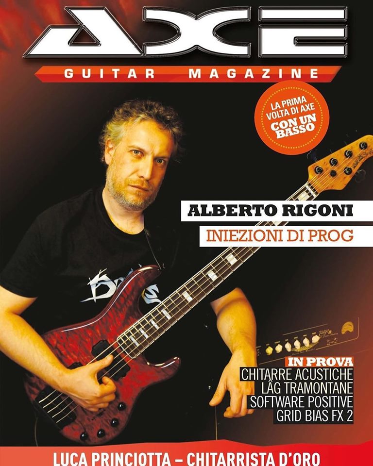 Albie Rigoni ALBERTO RIGONI Feat. on Axe Guitar Magazine, Endorsed by MusicMan, New ...