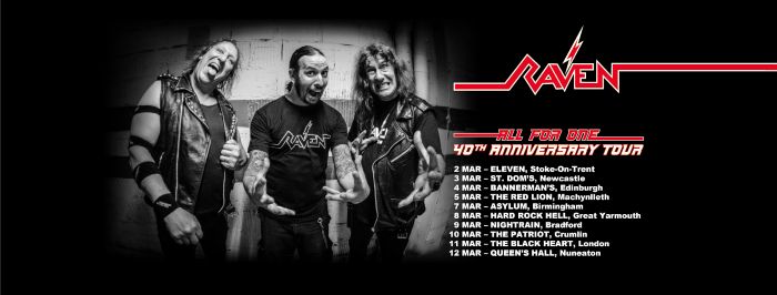 RAVEN Sign to Silver Lining Music, Announce 40th “All For One