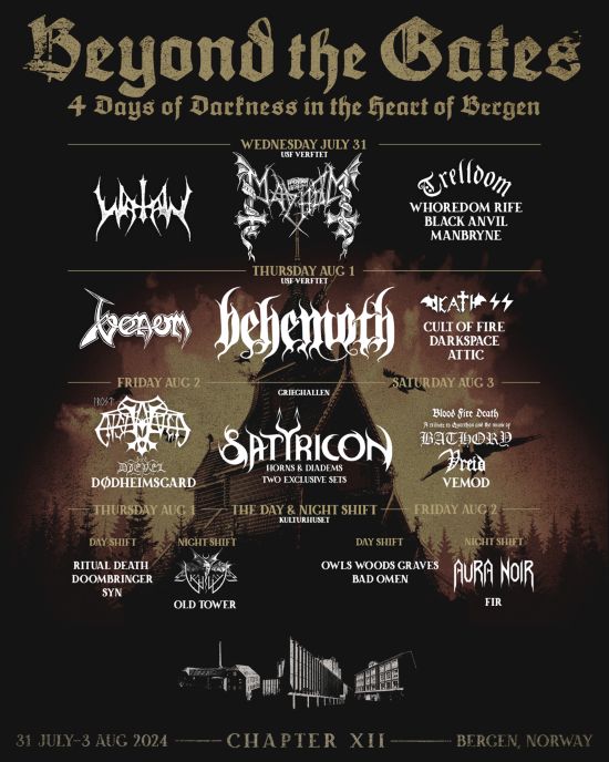 BEYOND THE GATES 2024 Announces Full Lineup + Daily Schedules