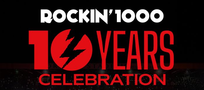 Débardeur Rockin'1000 - The Biggest Rock Band On Earth - Logo Cercle Blanc - Coupe Classique - 14