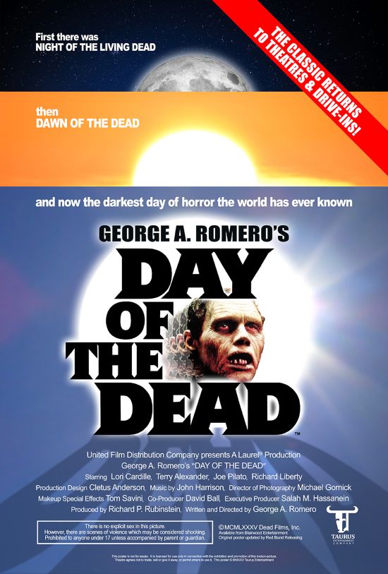 George A. Romero's 1985 Film 'Day Of The Dead' Returns to Theatres