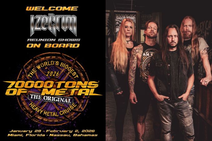 70000TONS OF METAL 2026: IZEGRIM Announce Epic Reunion Shows