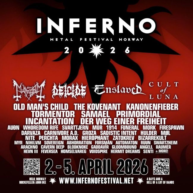 INFERNO METAL FESTIVAL 2026 Announces Full Lineup + Rockefeller